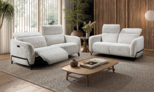 Canapé 2 places 2 relax électriques